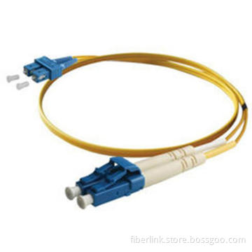SC/UPC to LC/UPC Fiber Optic Patch Cord Singlemode Duplex 3.0mm